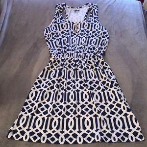 Navy and white Mudpie dress